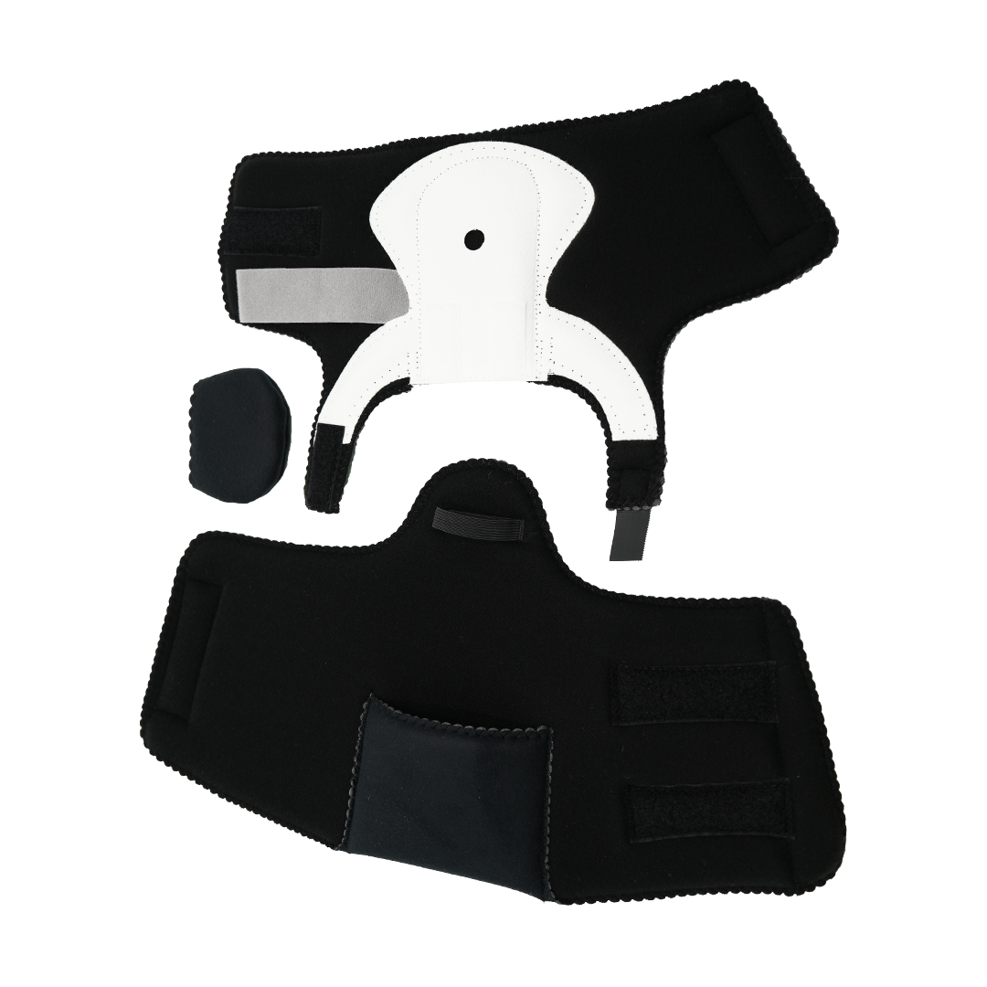 Black and white MPO 2000 Active ambulatory attachment kit with adjustable straps and padding pieces.