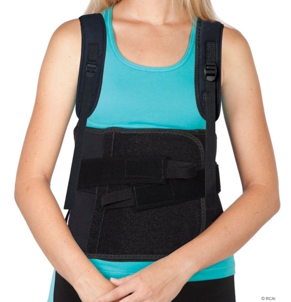 TLSO Thoracic Full Back Brace - Treat Kyphosis, Osteoporosis, Fractures,  Upper Spine Injuries, Post Surgery with Lumbar Support