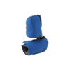 Blue baby foot orthosis with soft fleece padding and adjustable straps, made in the USA by RCAI.
