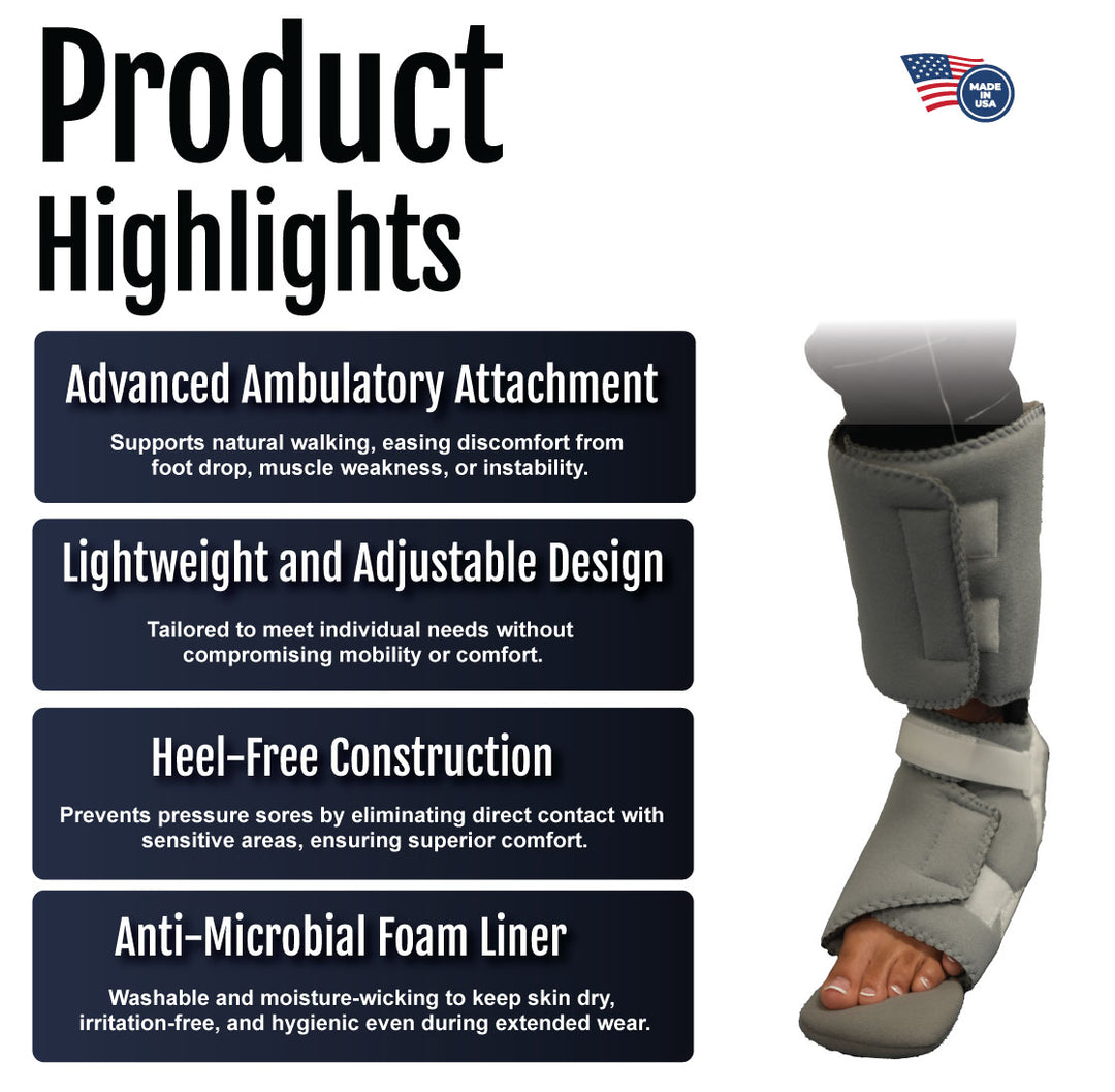 RCAI Ankle Foot Orthosis (AFO) - Corrxit with Ambulatory Attachment