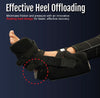Black Soft Heel Suspension Boot with adjustable straps and floating heel design on leg, made in the USA, RCAI approved.