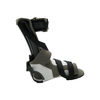 Orthopedic foot brace with black straps, gray and white supportive shell, made in the USA, RCAI logo visible.