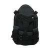 Black Short Front TLSO brace with padded support and adjustable straps featuring buckle closures, made in the USA by RCAI.