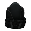Black RCAI TLSO back brace with padded support, adjustable straps, and reinforced buckles, made in the USA.