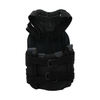 Black Short Front TLSO brace with adjustable dual straps and padded interior, made in the USA, RCAI logo on inner lining.