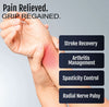 Stroke Recovery, Arthritis Management, Spasticity Control, Radial Nerve Palsy; made in the USA, RCAI branding visible.