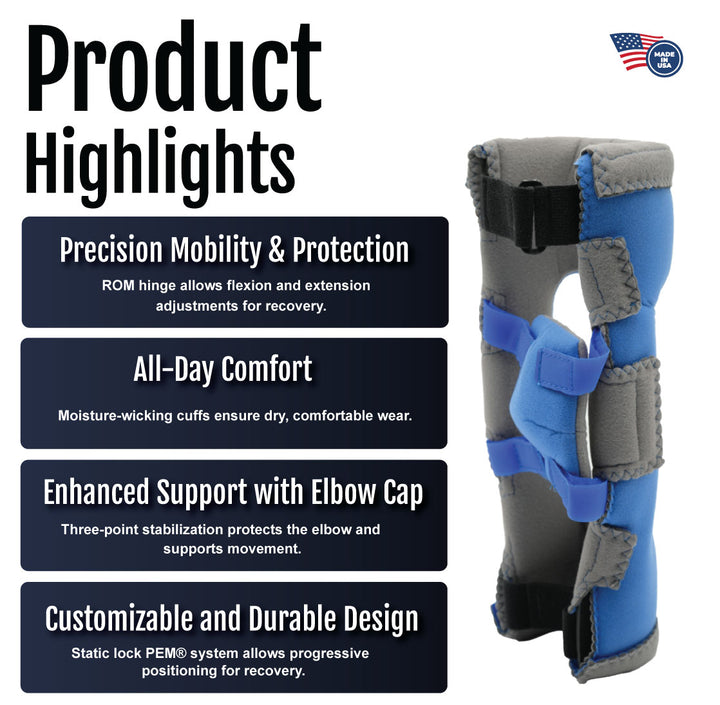 RCAI Respond ROM Elbow Orthosis–Adjustable Brace for Precision Control