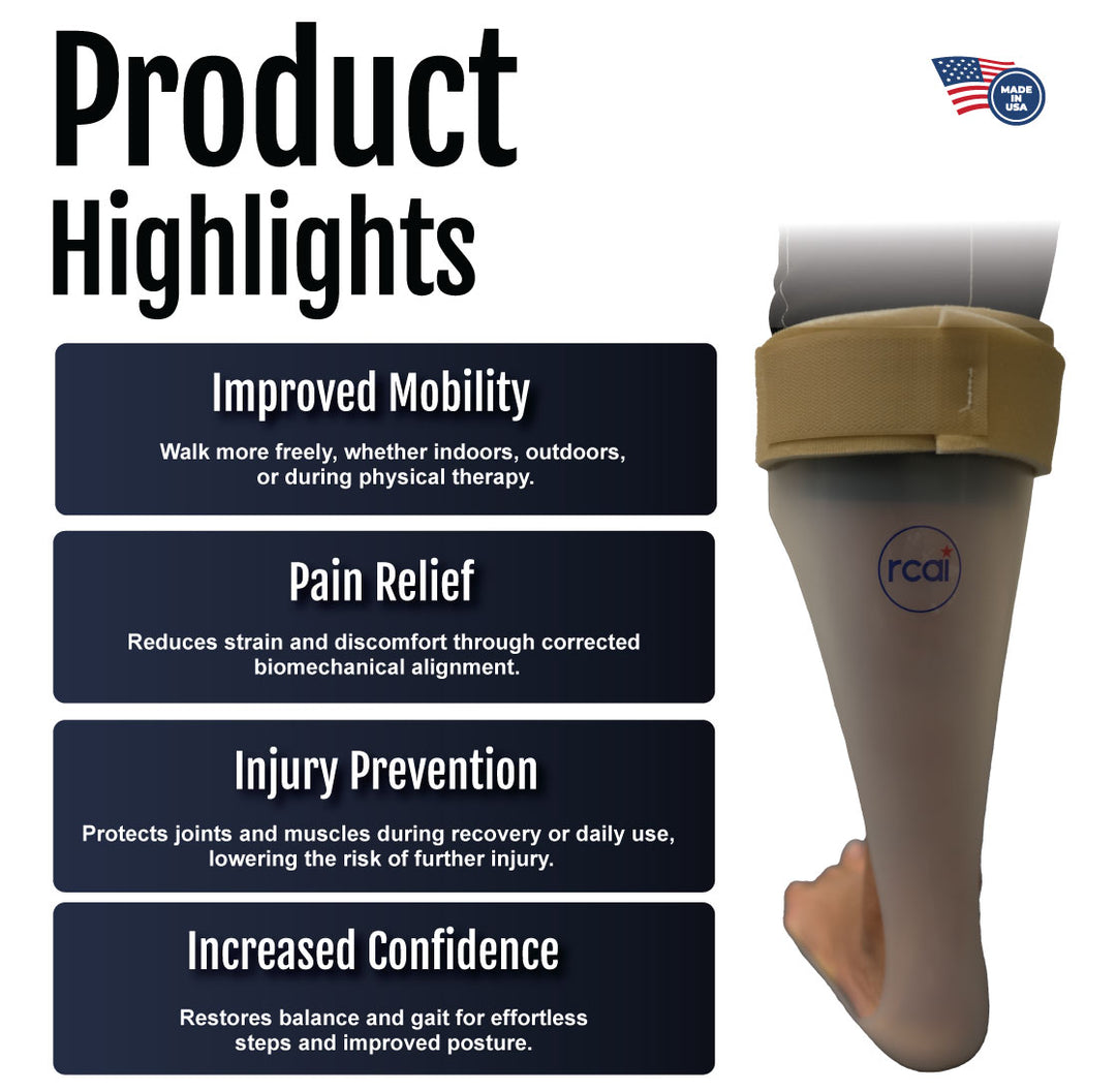 RCAI Ankle Foot Orthosis | Semi-Rigid Support for Comfort & Stability