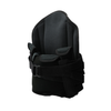 Black RCAI LSO back brace with adjustable straps and reinforced padding, made in the USA.