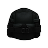 Black RCAI LSO Short Front lumbar support brace with adjustable straps and dual D-ring closures, made in the USA.