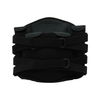 Black lumbar support belt with adjustable wide straps and a contoured design, RCAI logo embossed, made in the USA.