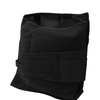 Black Control Fit LSO lumbar support brace with adjustable Velcro straps, made in the USA, RCAI logo visible.