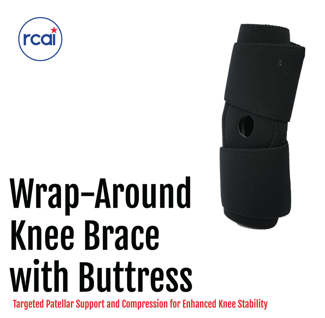 Wrap Around Knee Brace with Buttress - No Hinges