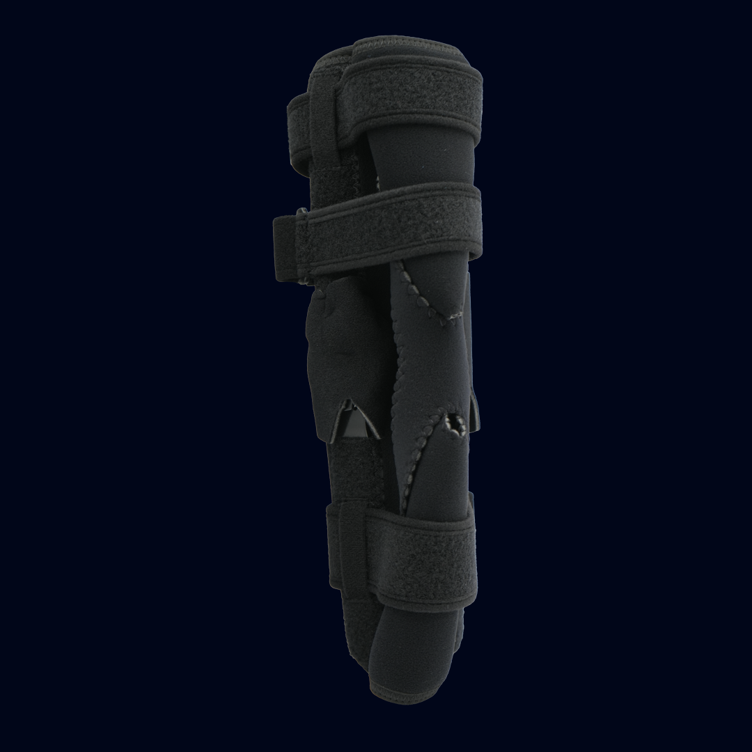 Neoprene Wrap Around Knee Brace with Free Range of Motion (ROM) - Covered Hinge - Restorative Care of America, Inc.