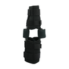 Black RCAI Flex POP Knee brace with adjustable straps and padded joint supports, made in the USA.