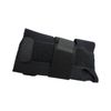 Black RCAI wrist extension splint with adjustable Velcro straps, breathable fabric, made in the USA.