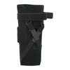 Black Extension Stop Elbow brace with ROM hinges, adjustable velcro straps, made in the USA by RCAI.