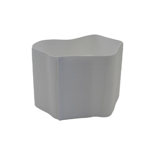 Light gray abdominal binder with smooth, stretch fabric and vertical seam detailing.