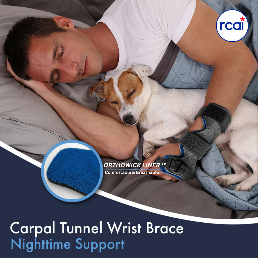 Rcai Splints RCAI Dorsal Carpal Tunnel Splint – Medical-Grade Wrist Support ...