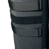 Black Bariatric Knee Immobilizer with adjustable hook-and-loop straps, made in the USA by RCAI, designed for large thigh.